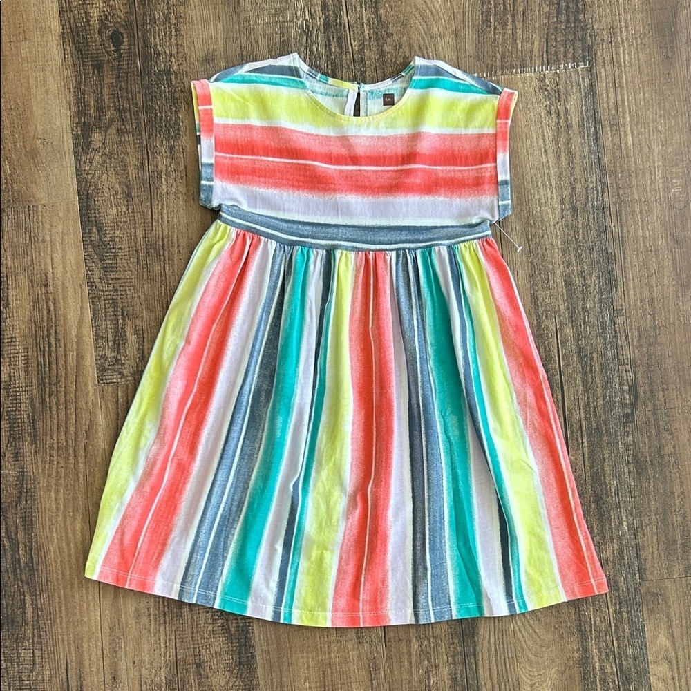 Tea Collection Multicolor Striped Kids Dress